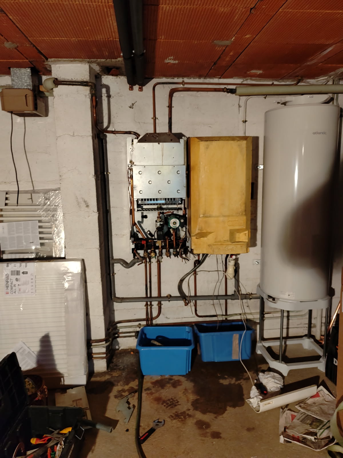 Dépose et dèbarras de l'ancien matériel