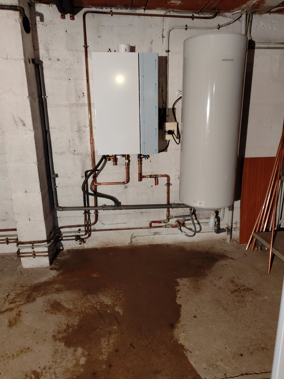 Installation de la chaudiére a condensation